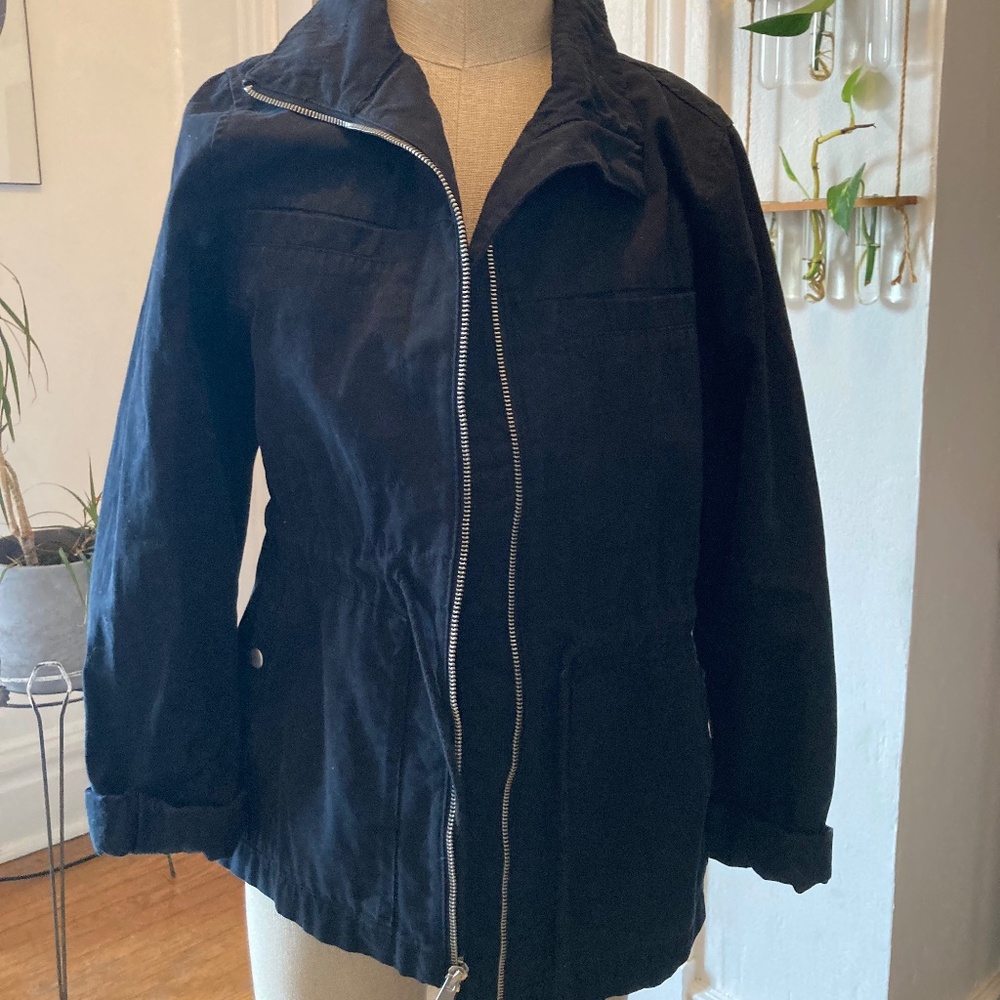 Old Navy black canvas lightweight jacket